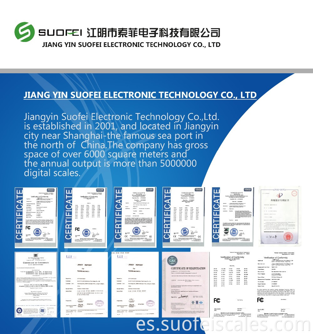 Suofei SF550 55 lb x 0.1 oz Escala de envío postal digital con función de conteo